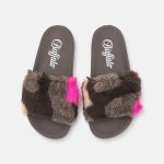 BUFFALO ciabatta fur fuxia