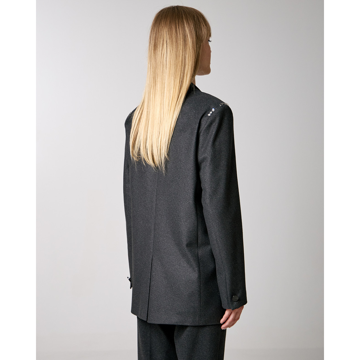 ACCESS Blazer spigato con strass - immagine 4