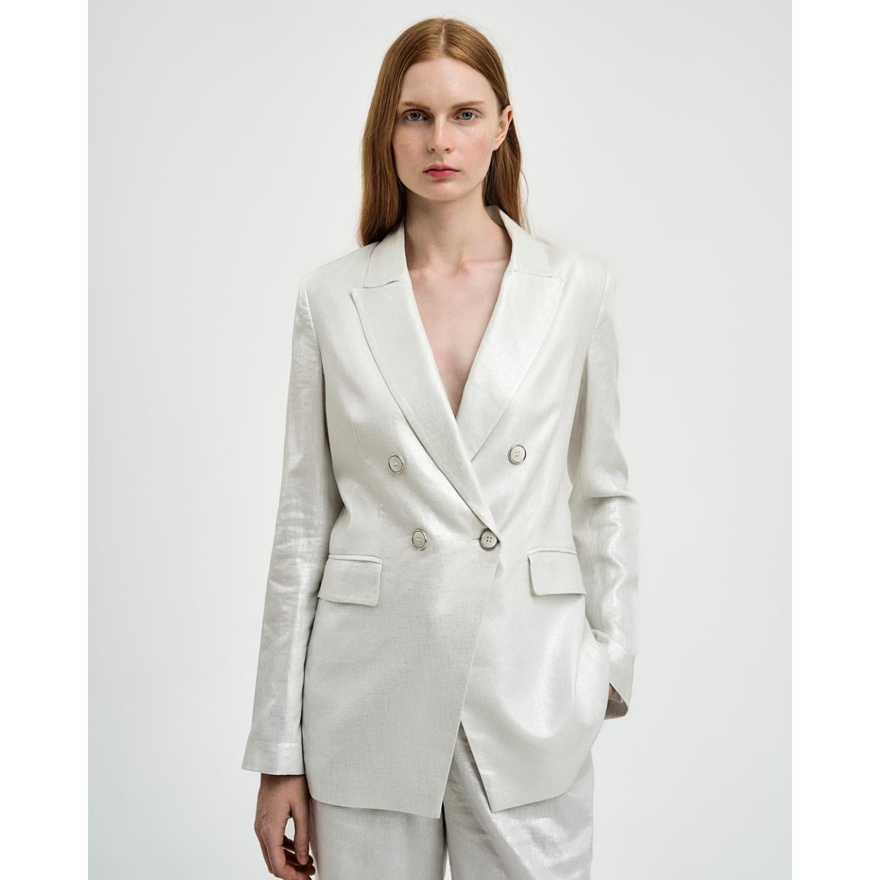 ACCESS blazer silver doppiopetto - immagine 6