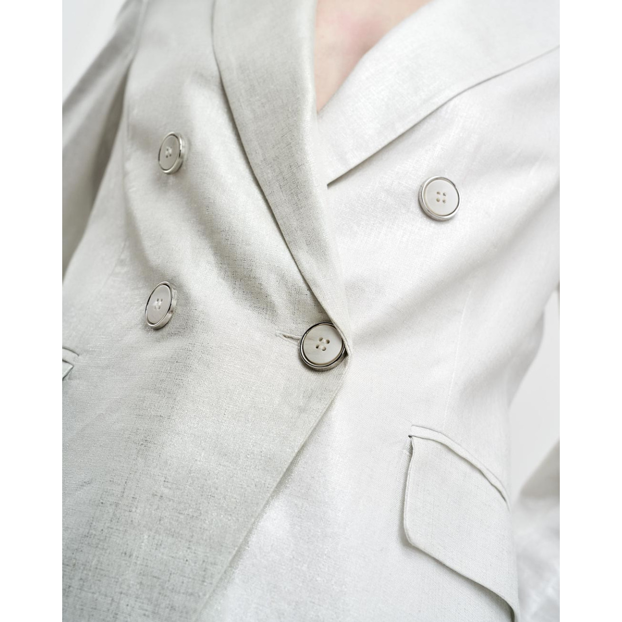 ACCESS blazer silver doppiopetto - immagine 10