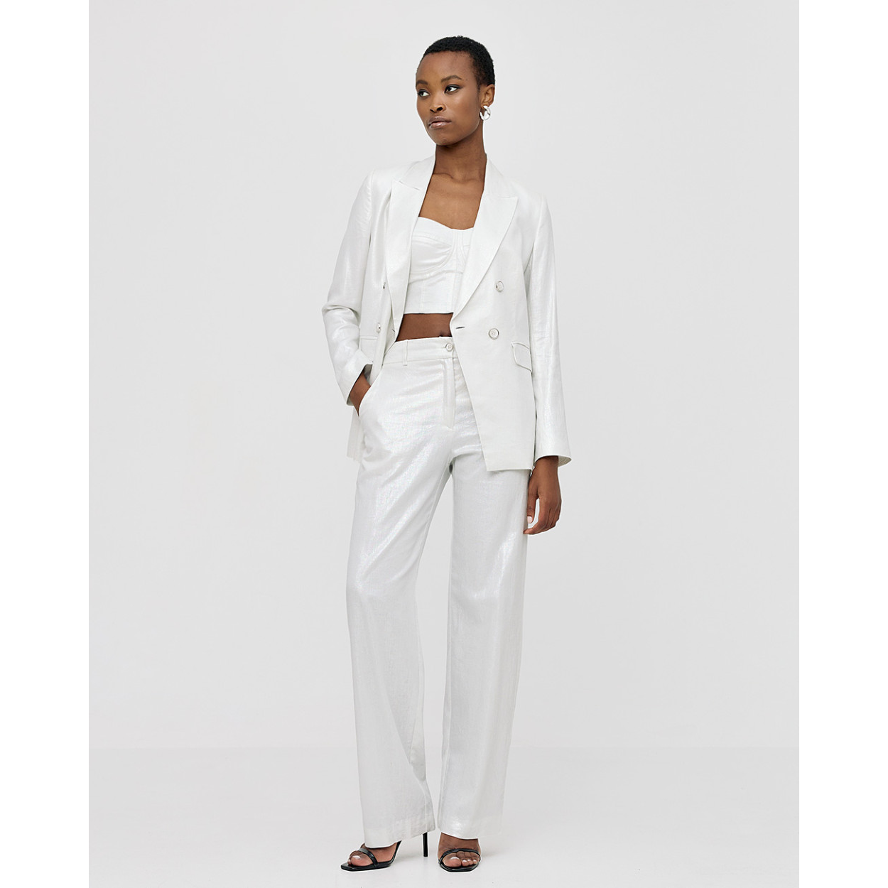ACCESS blazer silver doppiopetto - immagine 4