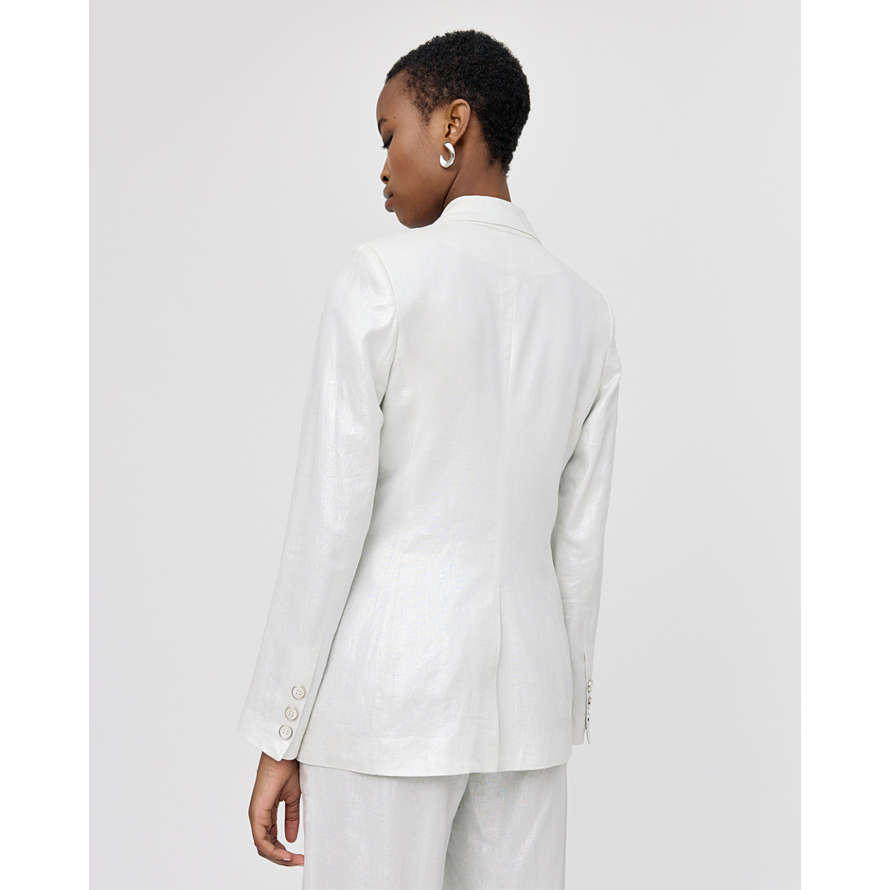 ACCESS blazer silver doppiopetto - immagine 2