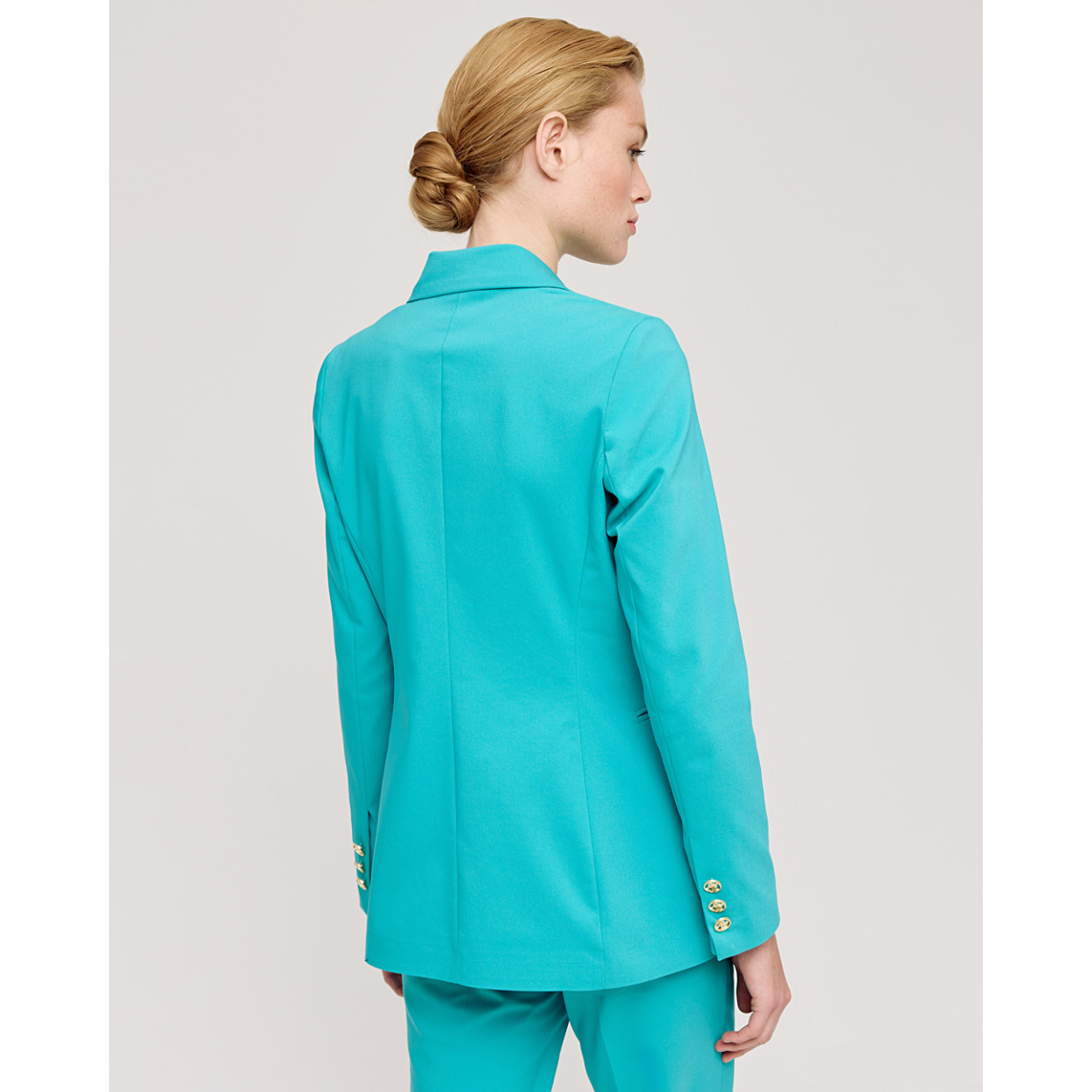 ACCESS blazer verde acqua bottone logato - immagine 7