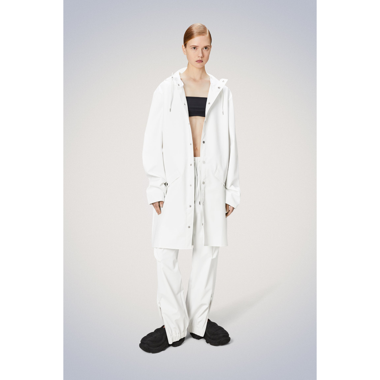 RAINS Long Jacket powder - immagine 3