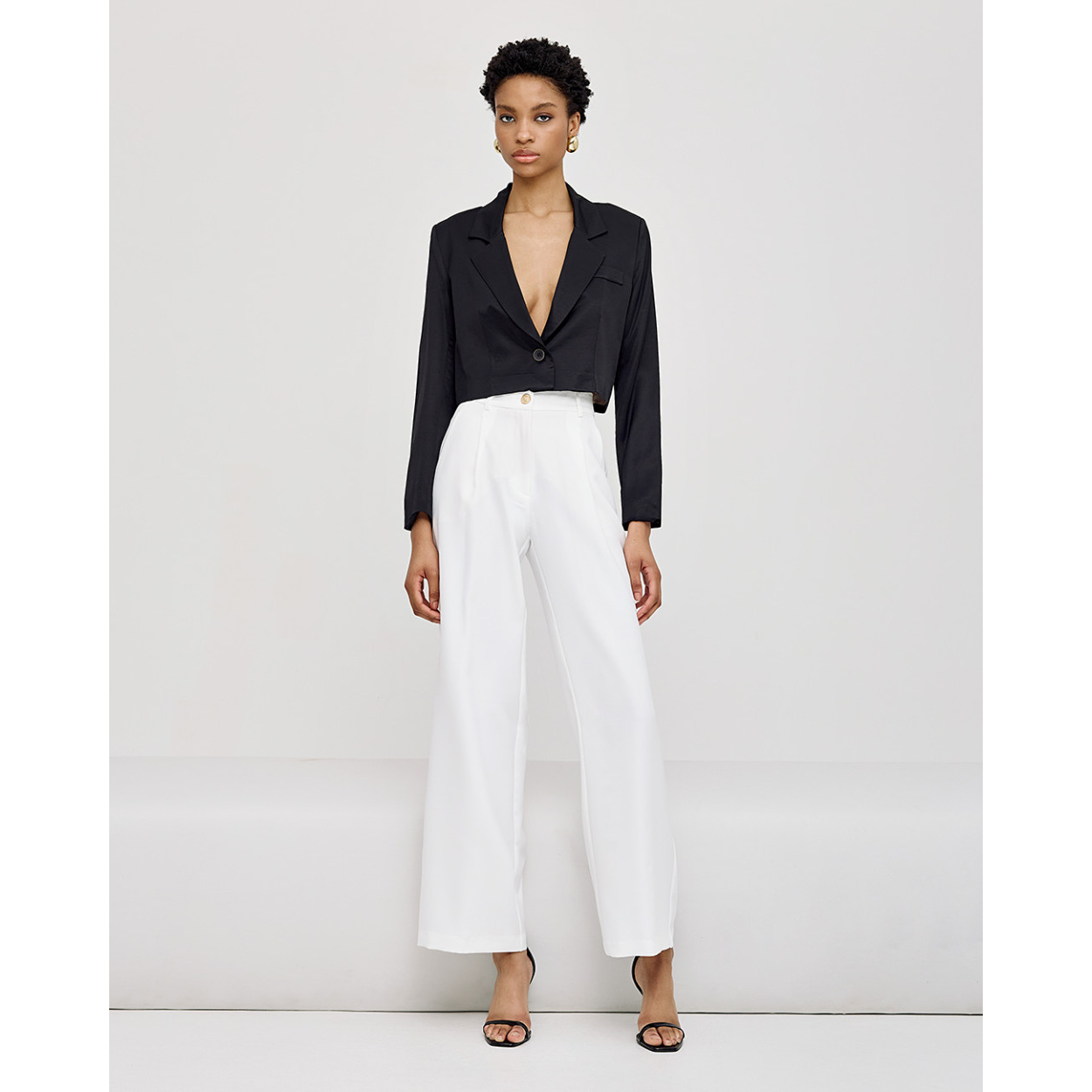ACCESS blazer crop Black - immagine 4