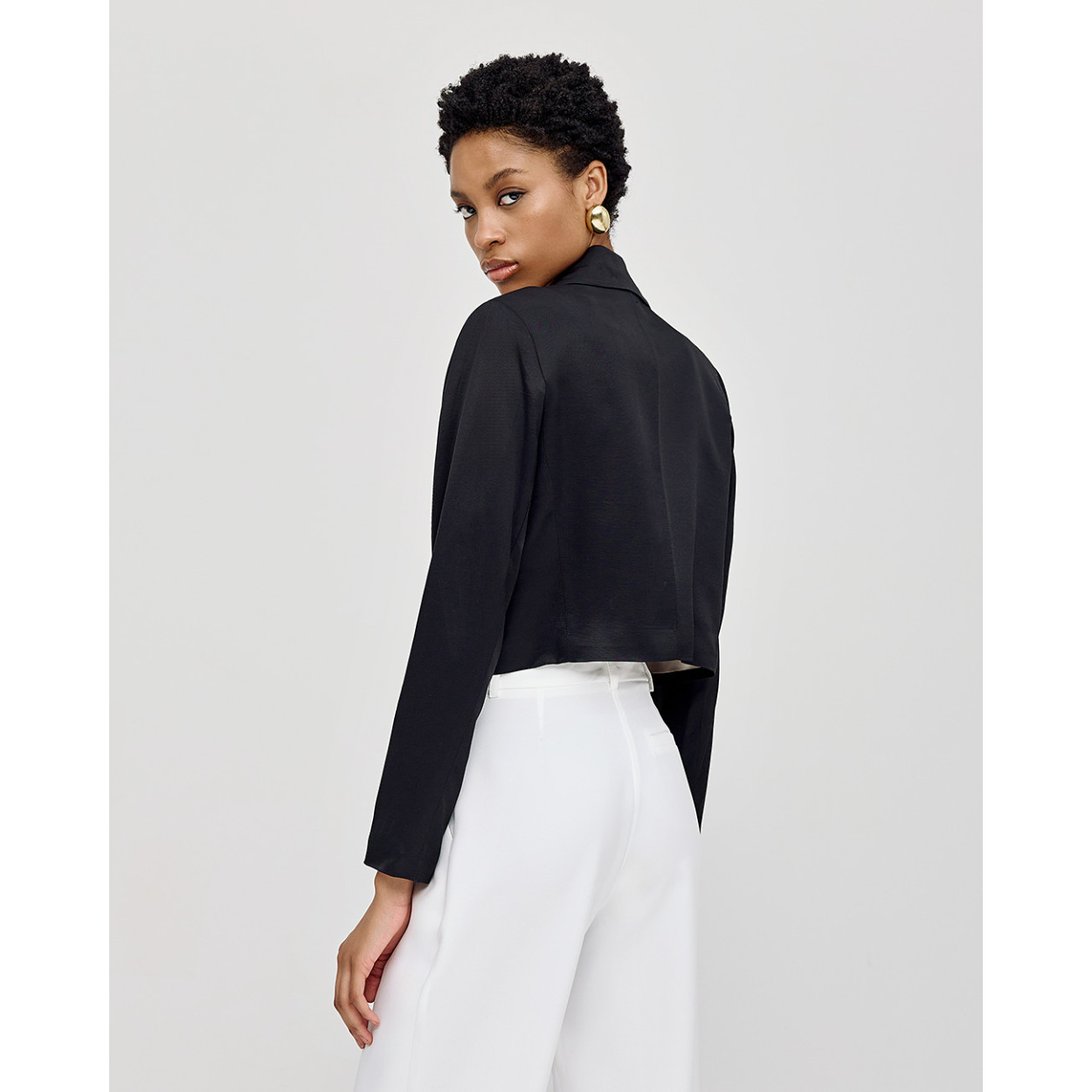 ACCESS blazer crop Black - immagine 3