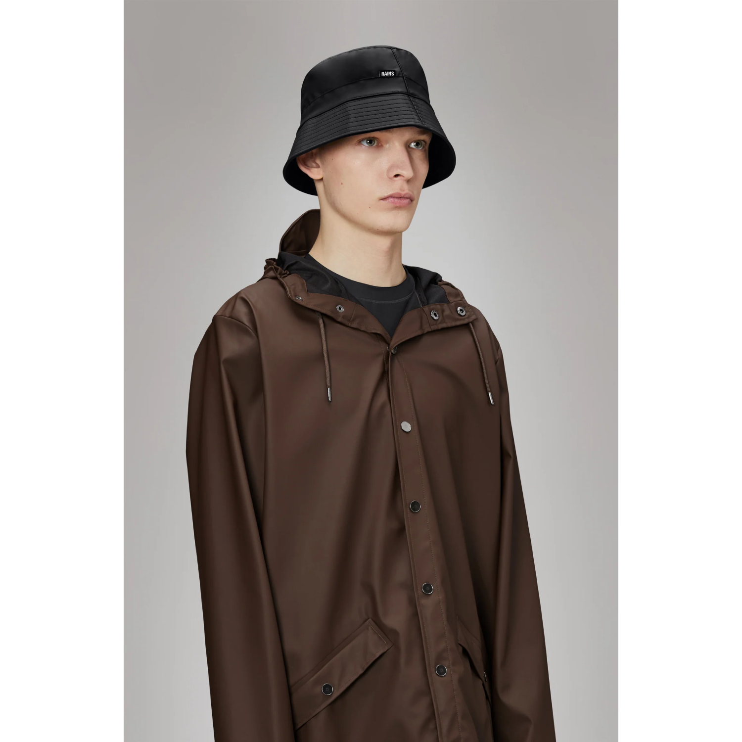 RAINS Bucket Hat nero - immagine 3
