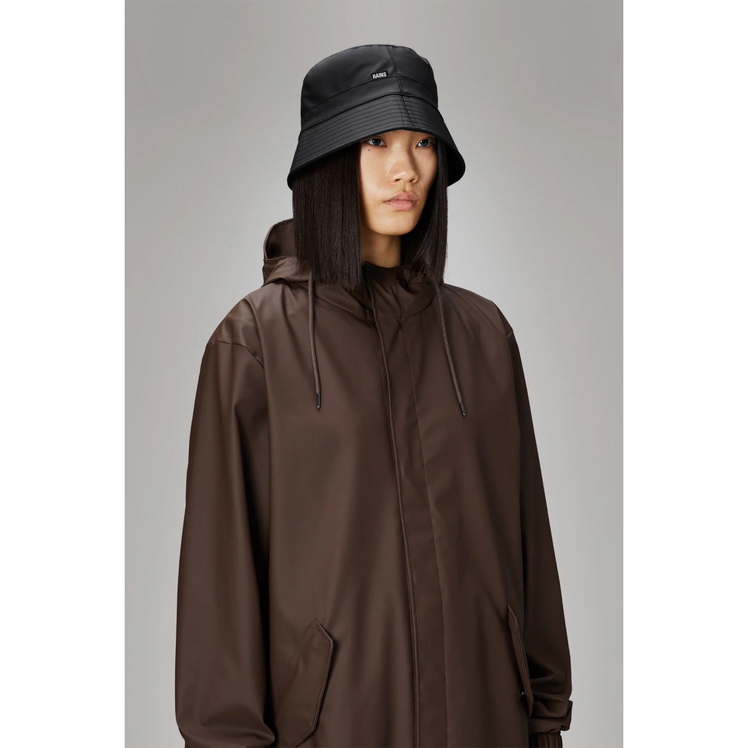 RAINS Bucket Hat nero