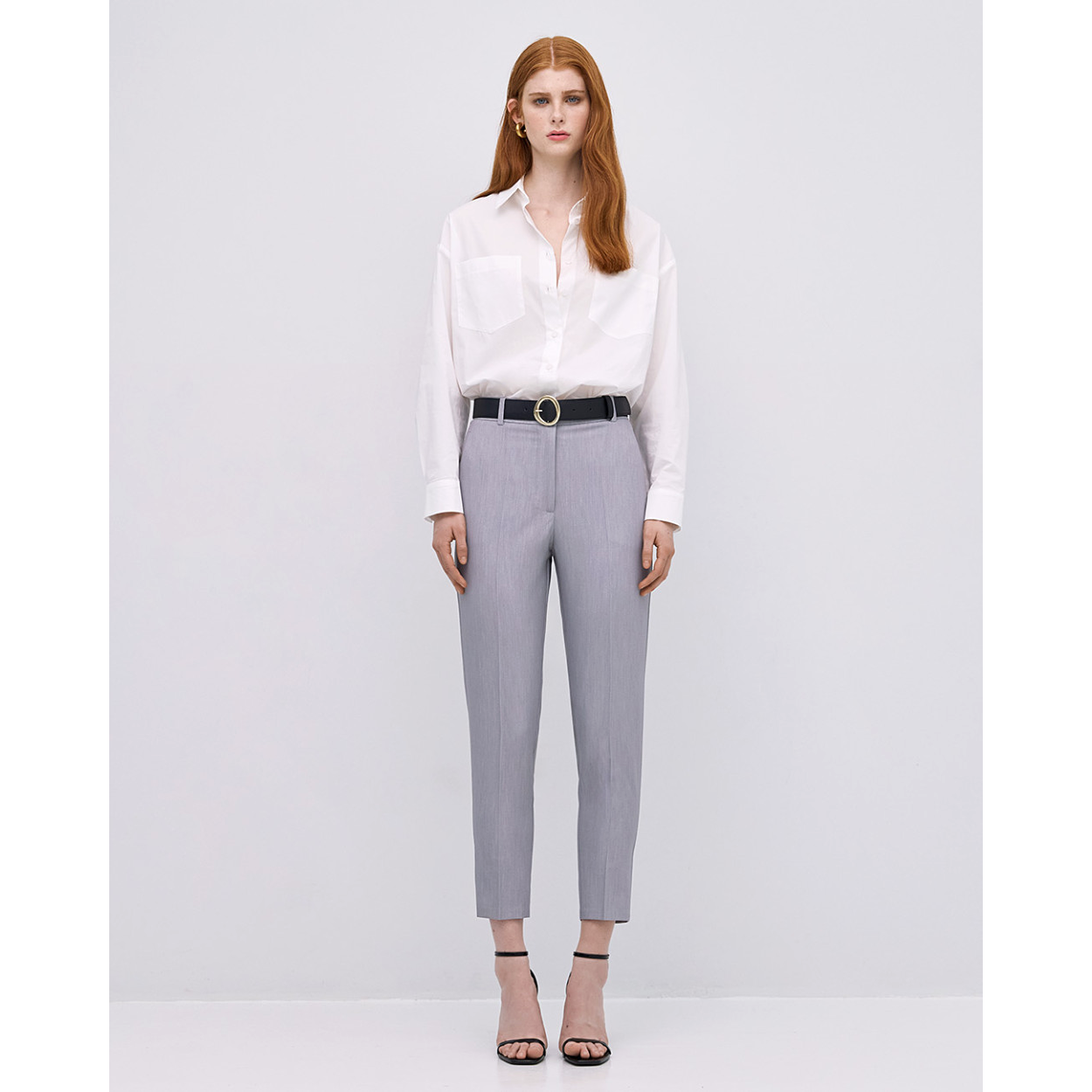 ACCESS Pantalone Melange perla - immagine 4