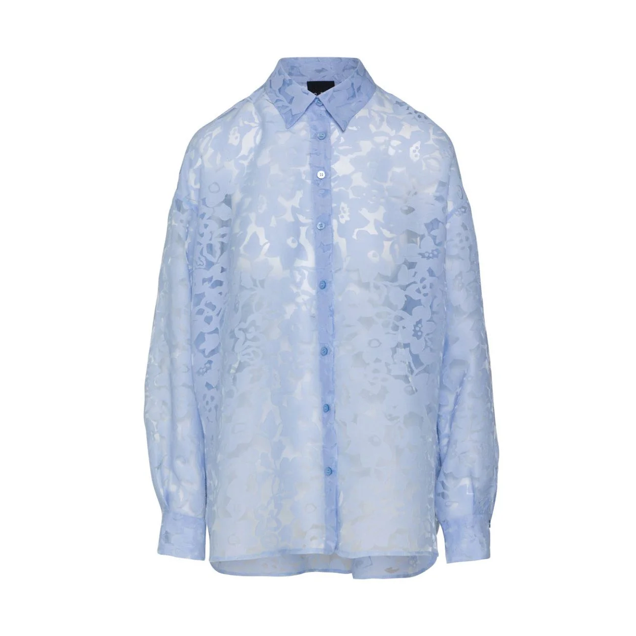 ACCESS Camicia Fiori Devoré azzurro - immagine 5