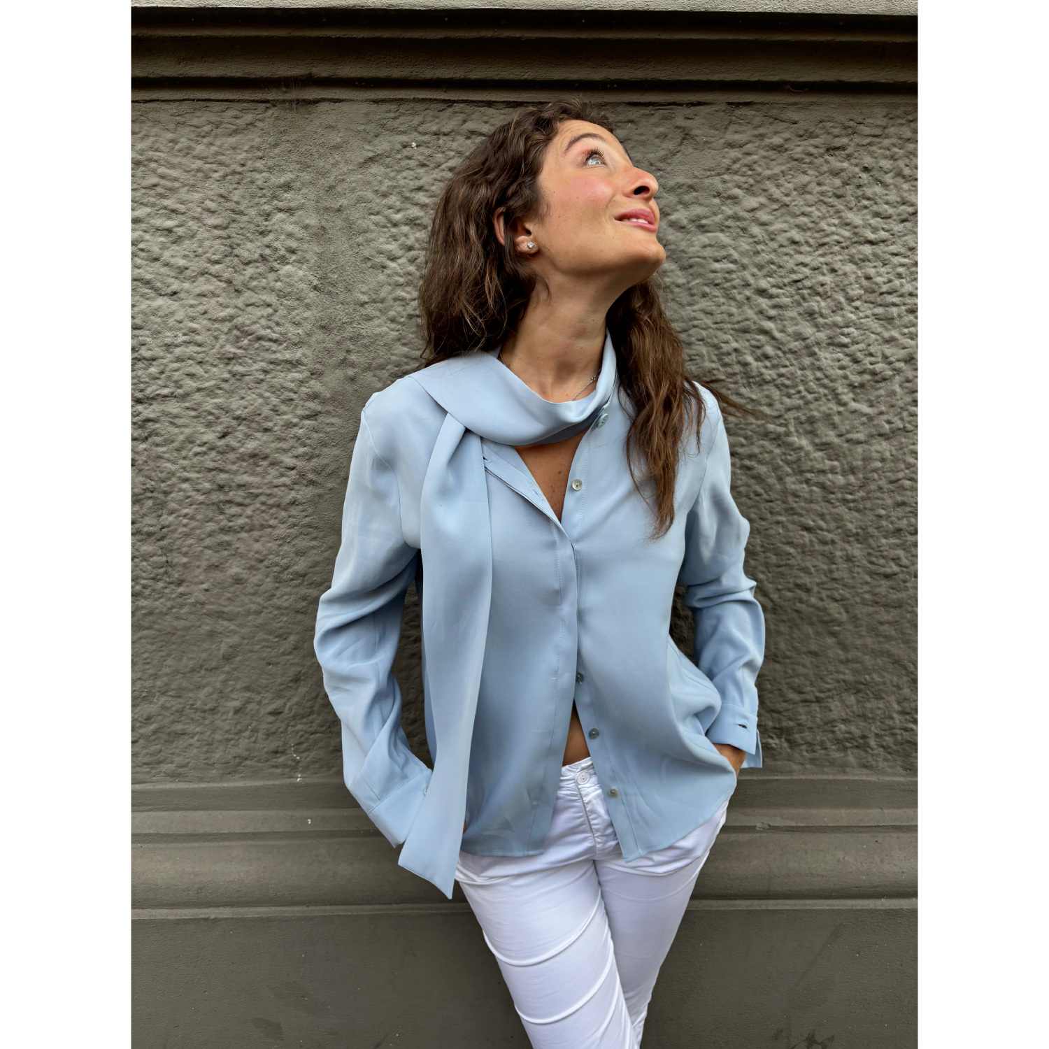 THAT'S IT Camicia Cupro ortensia - immagine 3