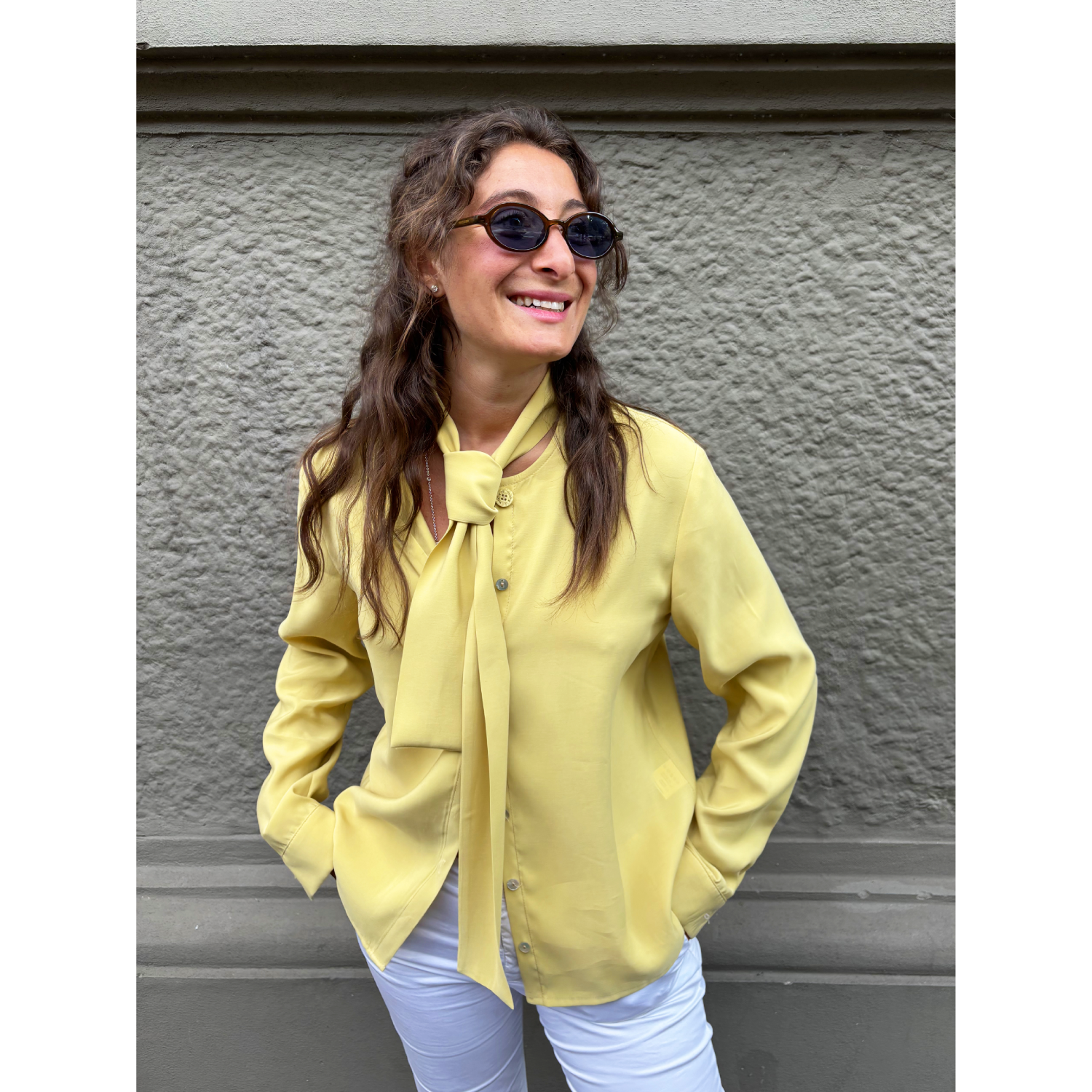 THAT'S IT Camicia Cupro zafferano - immagine 3