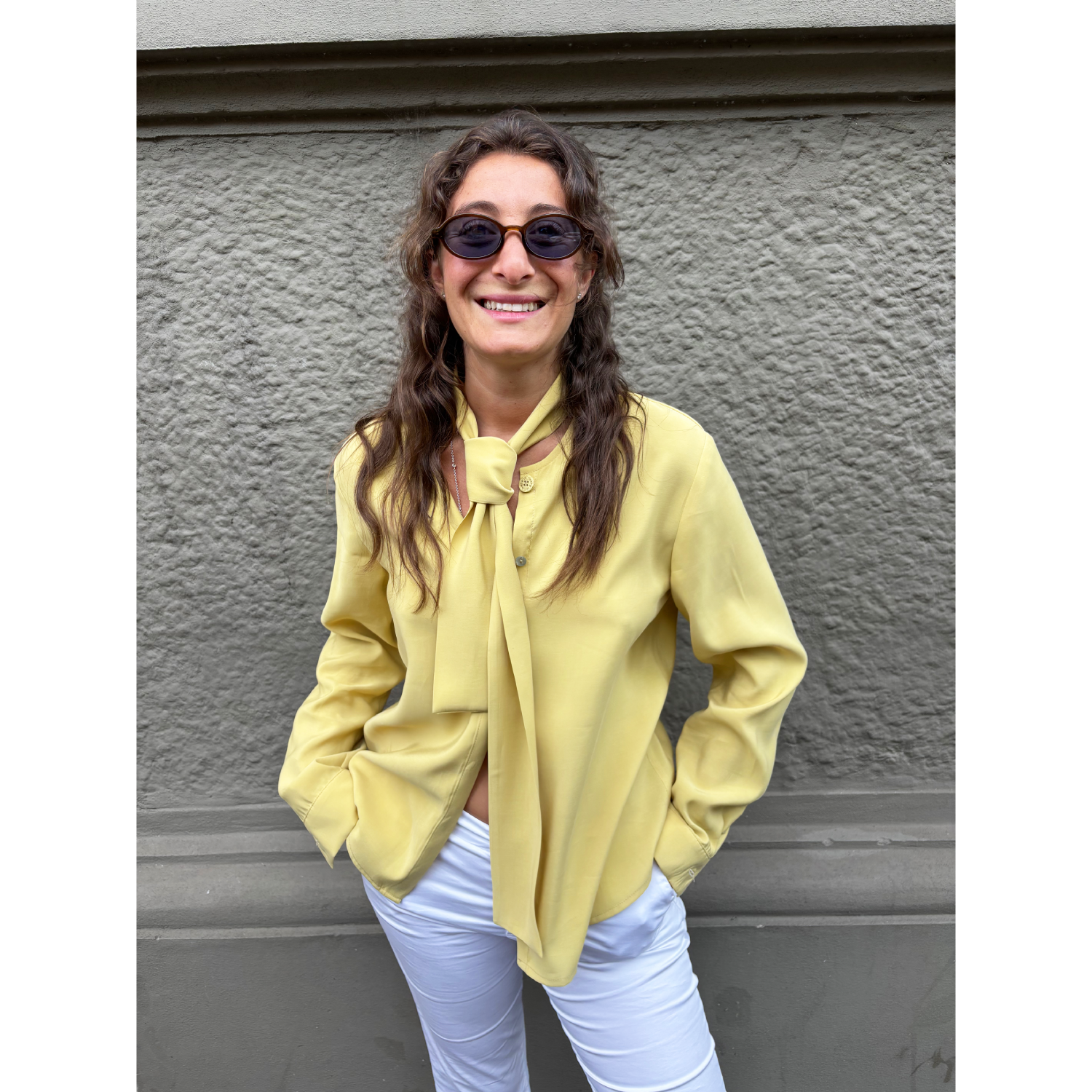 THAT'S IT Camicia Cupro zafferano - immagine 2