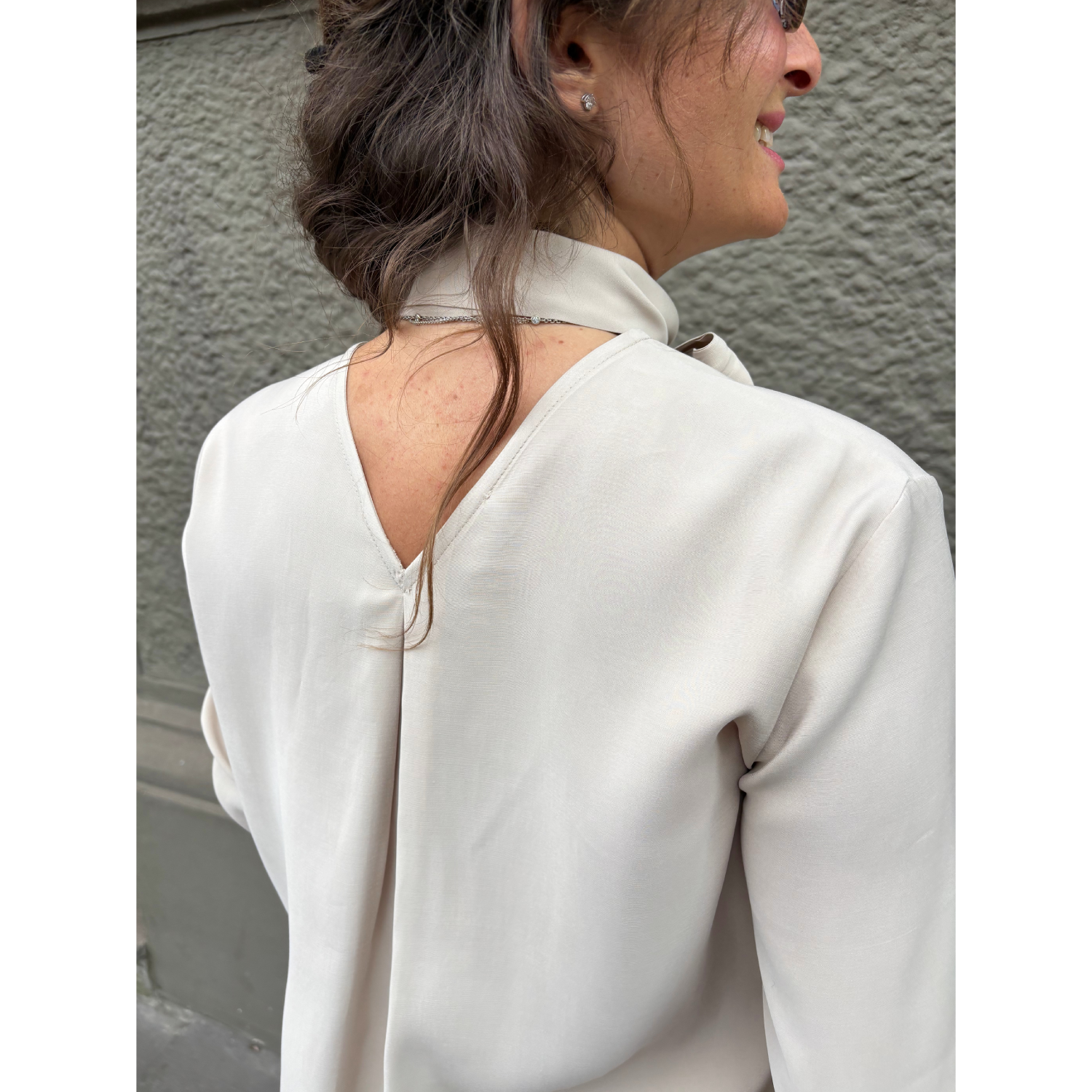THAT'S IT Camicia Cupro gesso - immagine 6