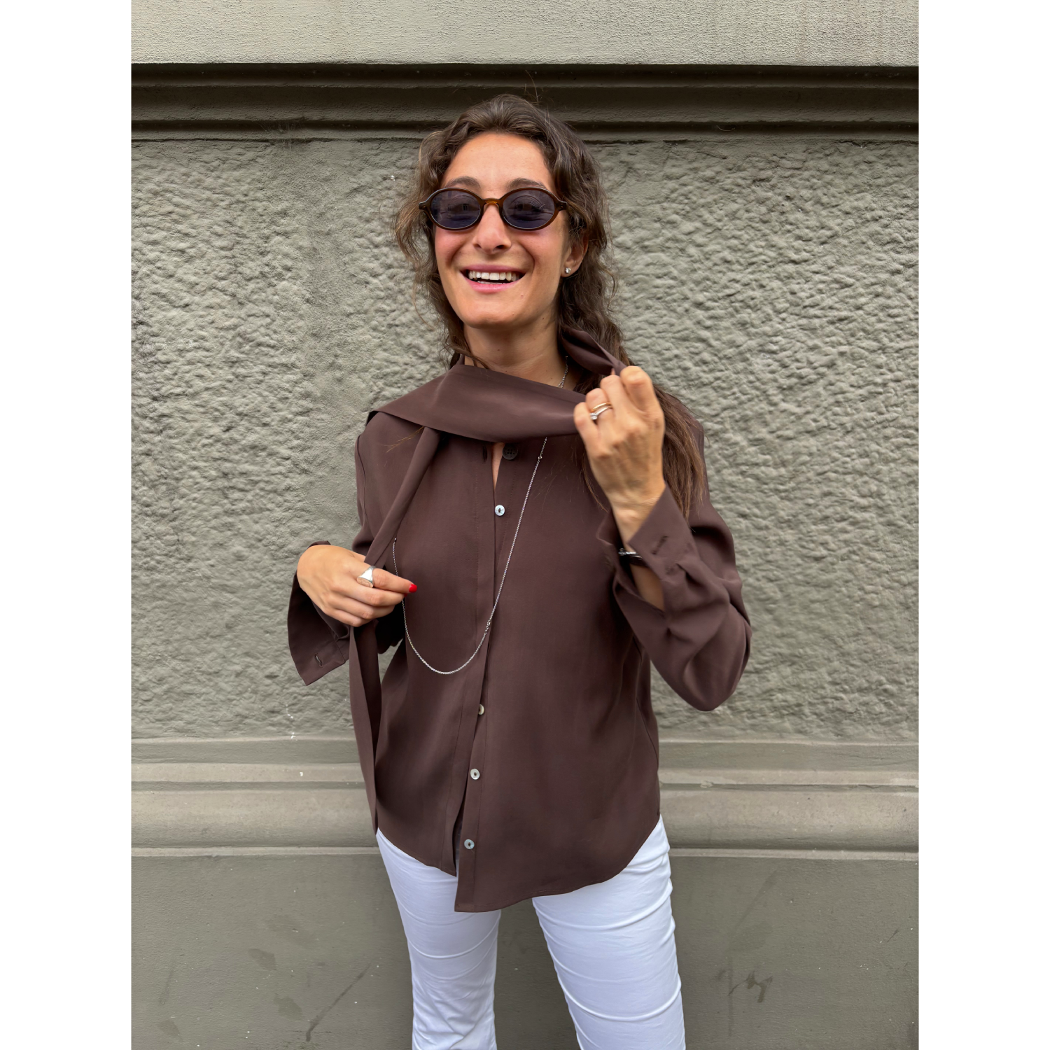 THAT'S IT Camicia Cupro espresso - immagine 3