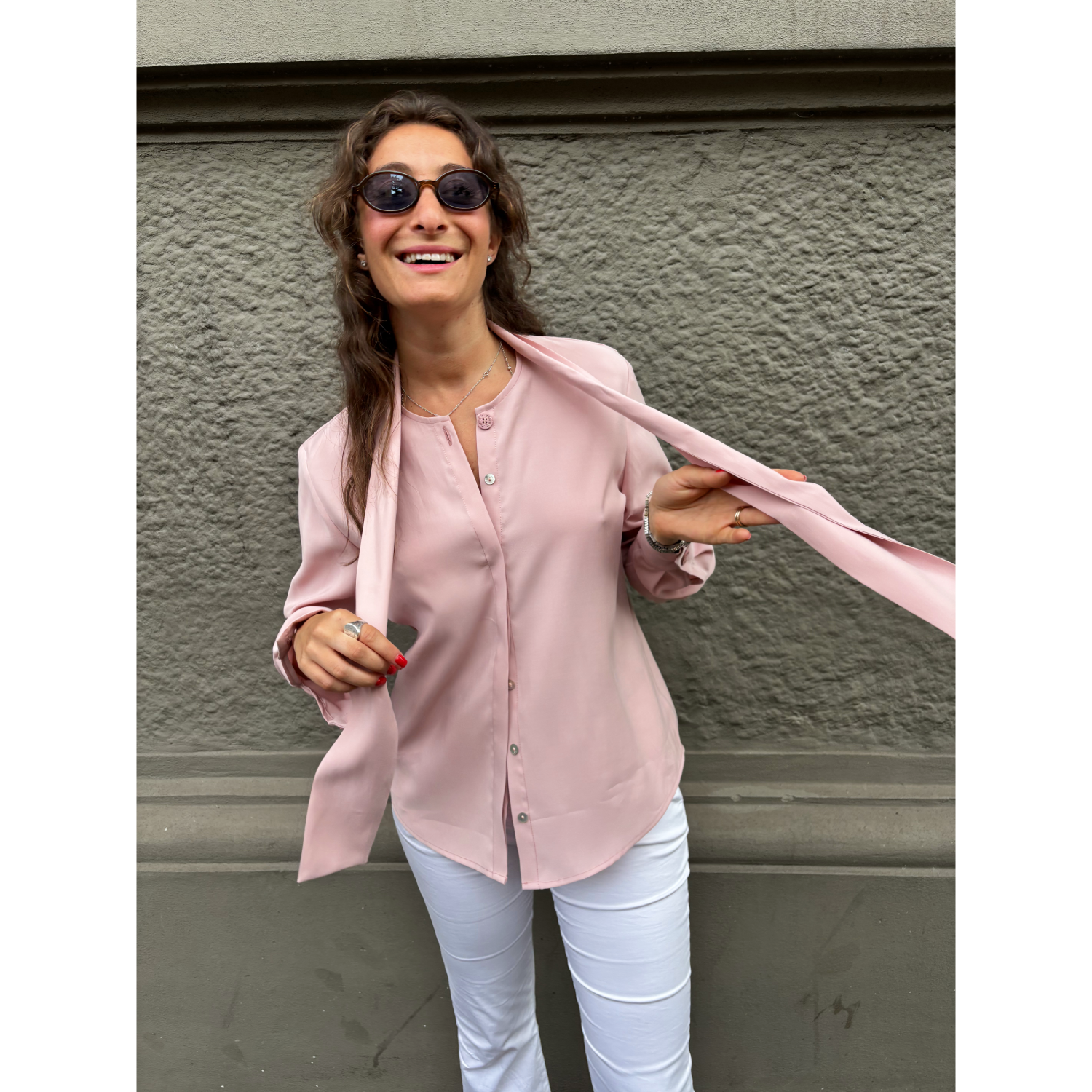 THAT'S IT Camicia Cupro peonia