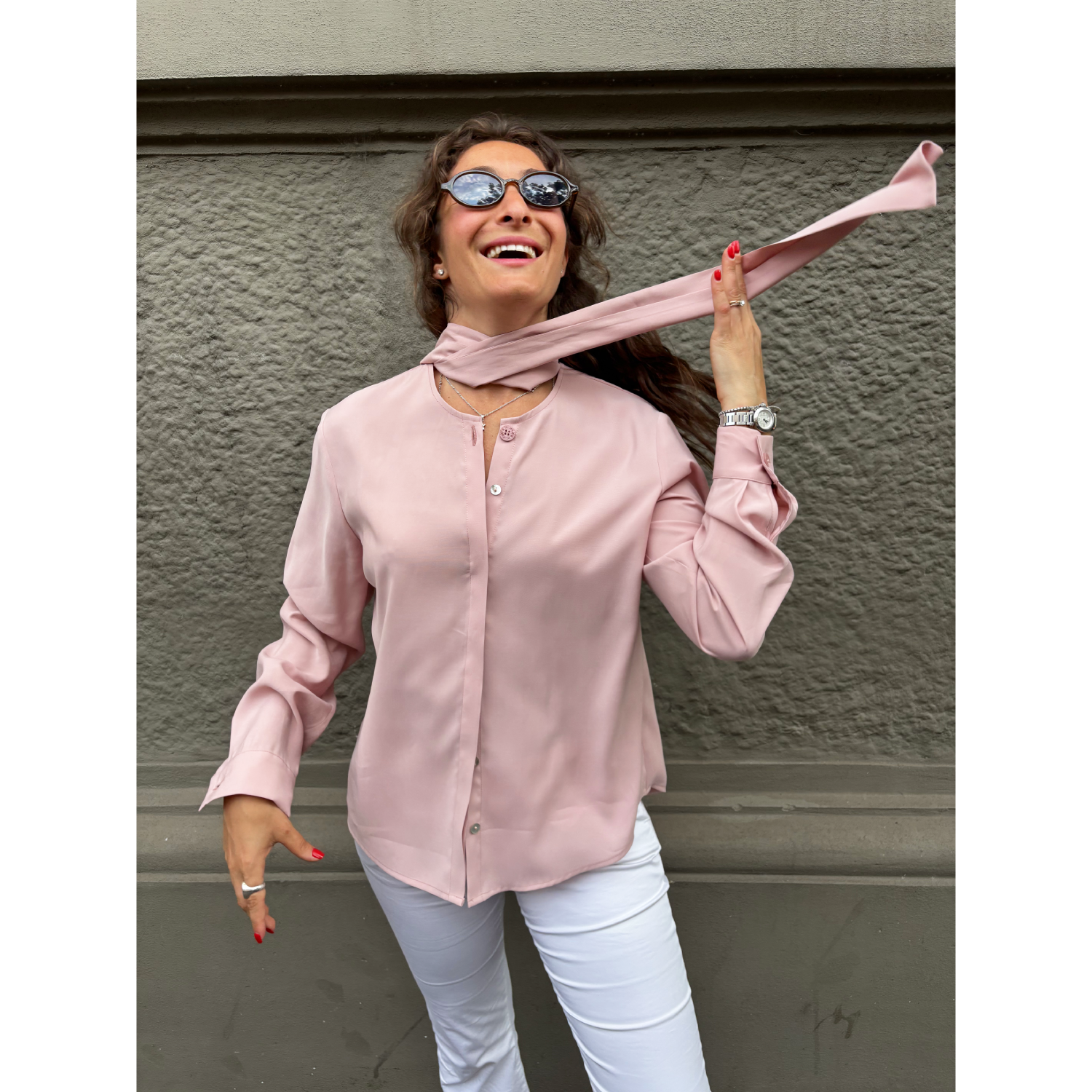 THAT'S IT Camicia Cupro peonia - immagine 3