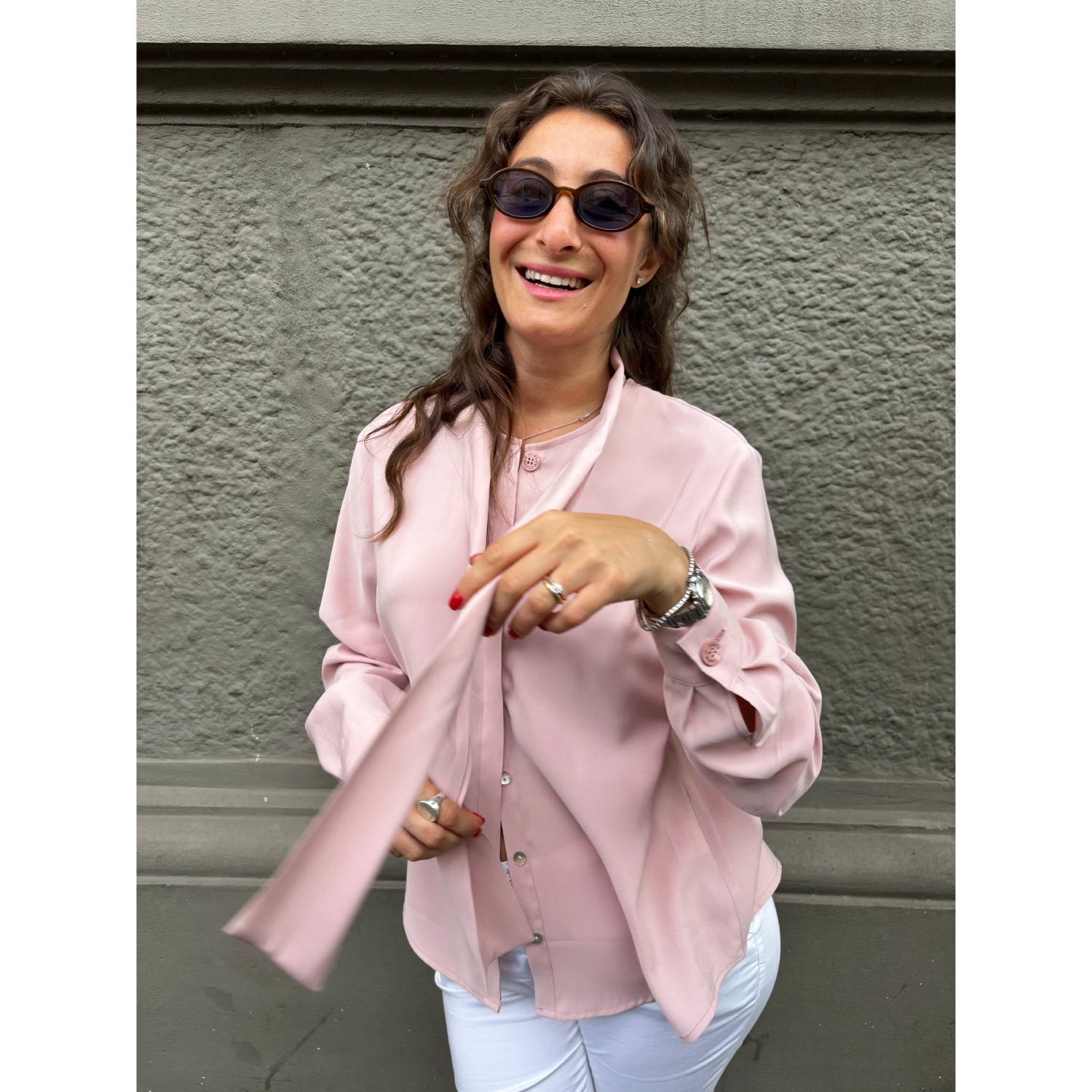 THAT'S IT Camicia Cupro peonia - immagine 4