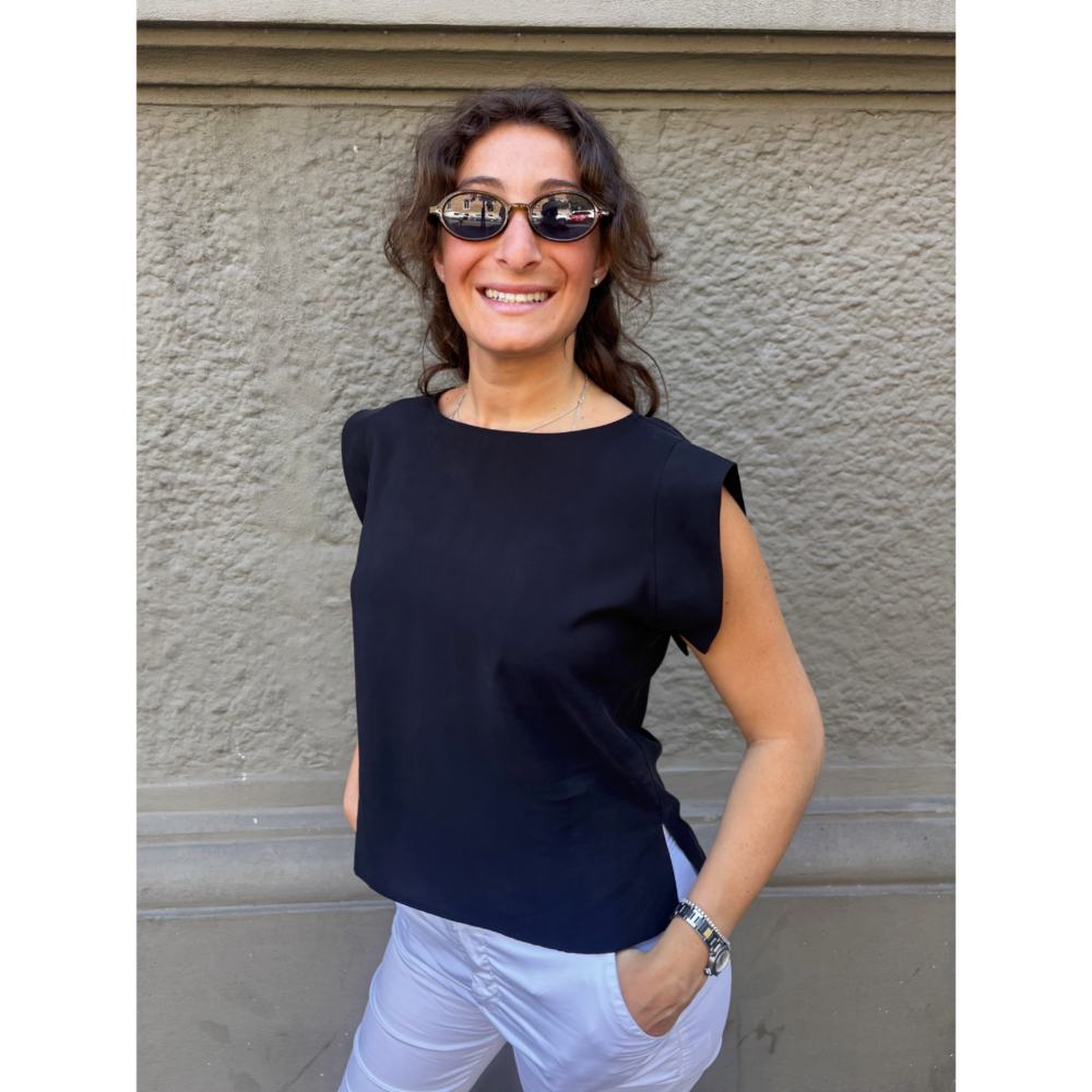 THAT'S IT Blusa Cupro liquirizia