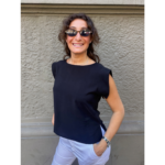 THAT'S IT Blusa Cupro liquirizia