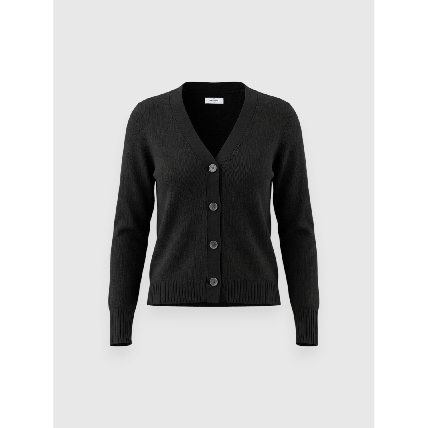 GRAN SASSO Cardigan Merino nero - immagine 5