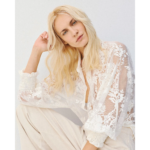 ACCESS Camicia Pizzo bianco