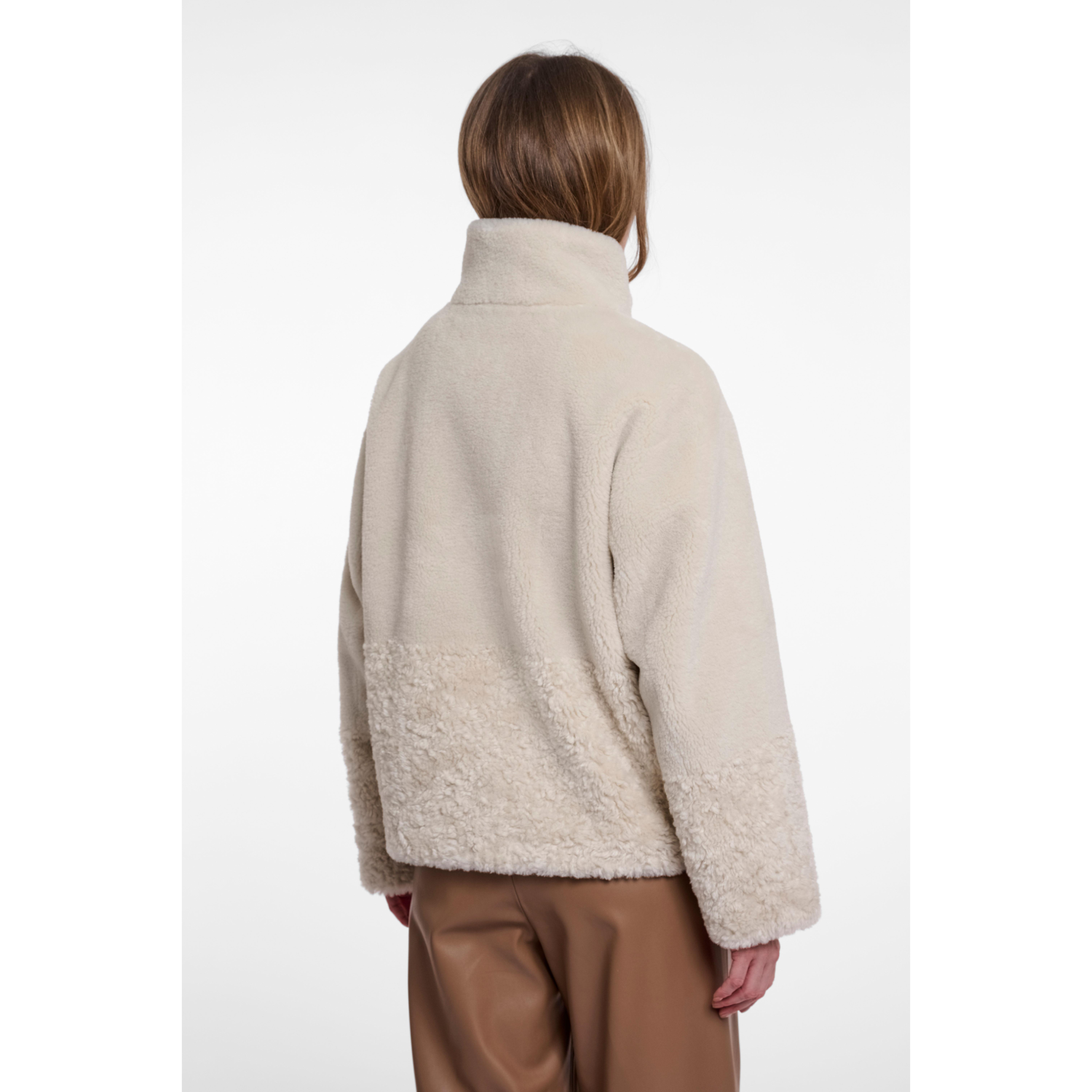 RINO & PELLE Giacca Shearling gesso - immagine 4