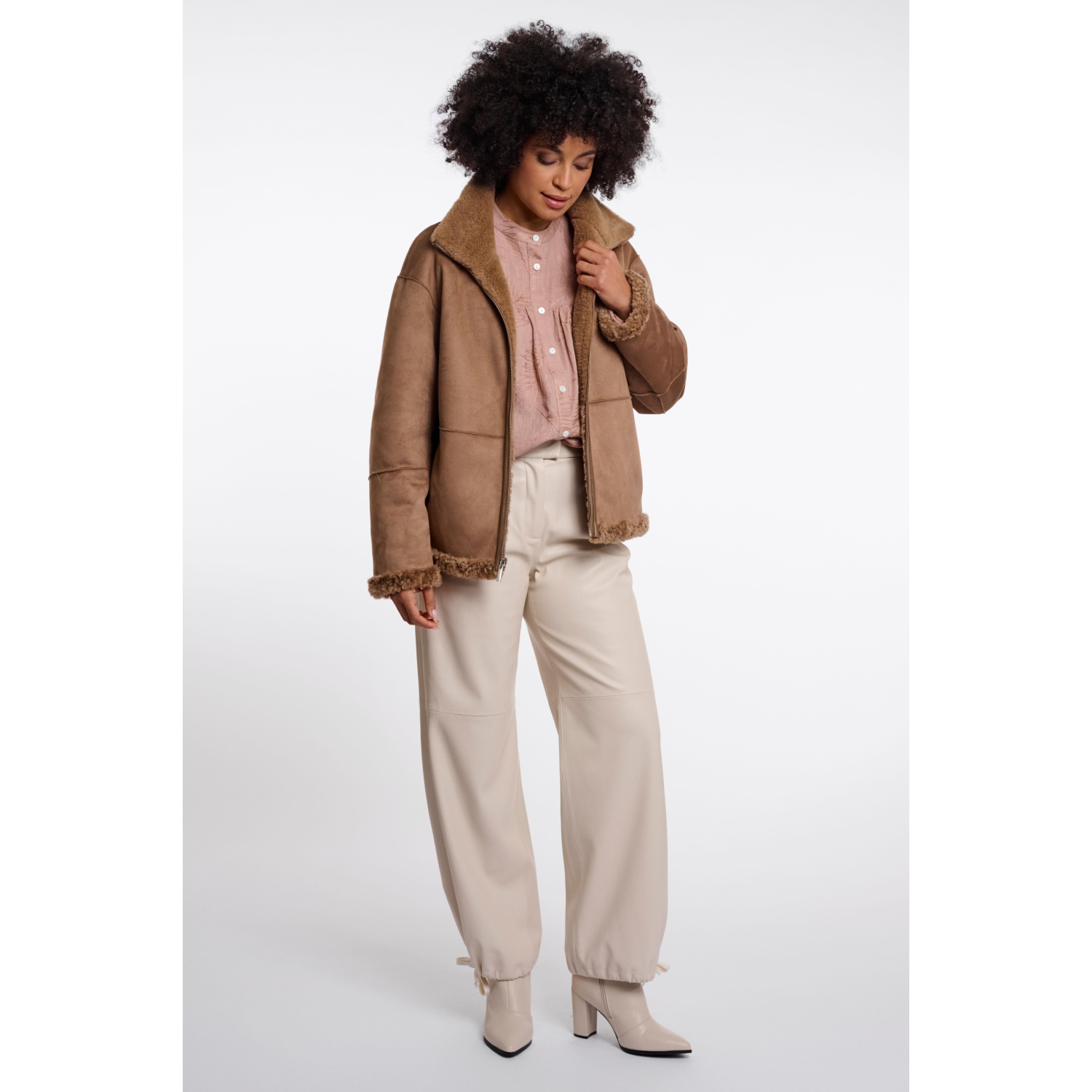 RINO & PELLE Giacca Shearling mou - immagine 4
