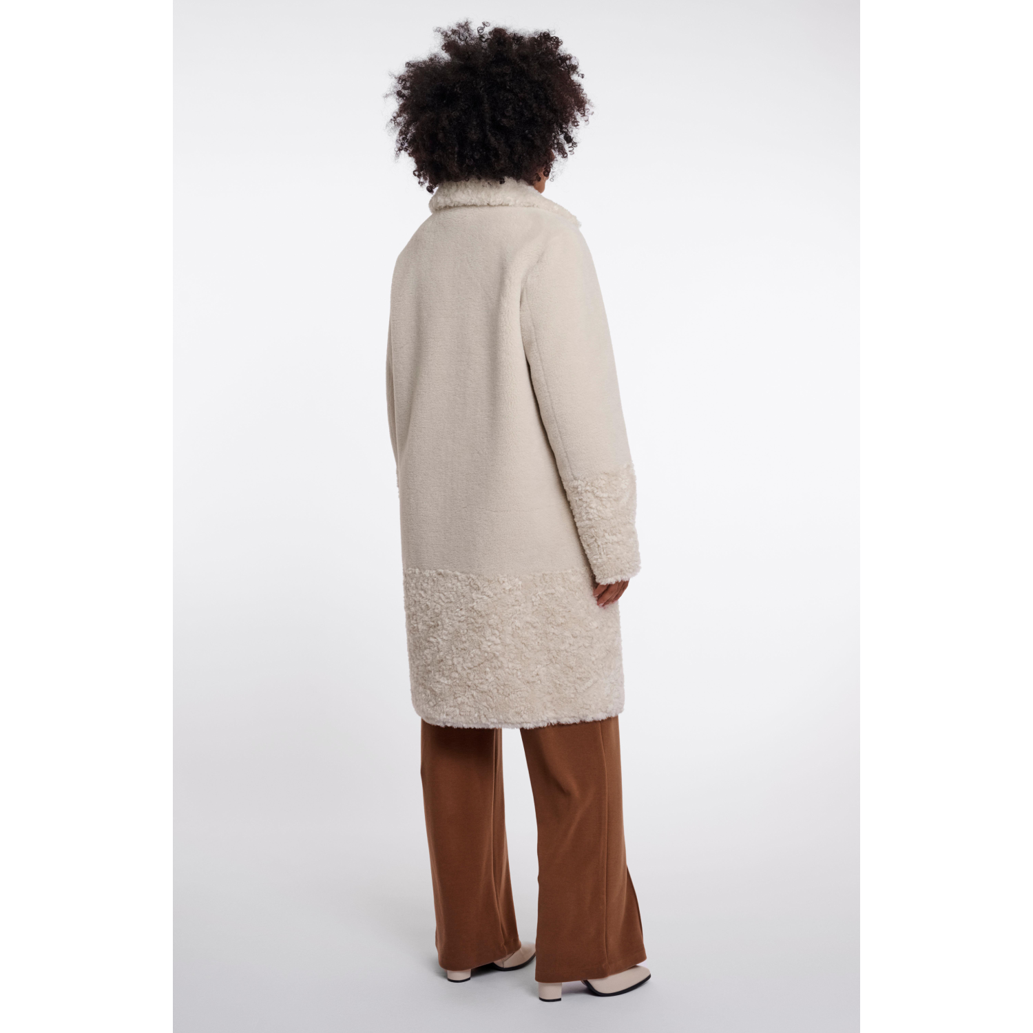 RINO & PELLE Cappotto Shearling gesso - immagine 4